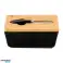 Ceramic butter dish with knife PRIMA DECO Alina black 16.5x12x7 cm Butter dish Butter container image 5