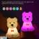 Nachtlicht Bär mit Touch- und Fernbedienungsfunktion – mit Touch-Funktion und Fernbedienung – wiederaufladbar – Babyparty – Mutterschaftsgeschenk – Kinderzimmer – Geburtstag Bild 2