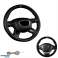 Steering wheel cover for lacing Black in the middle Colour stripes 37-39 cm Steering wheel diameter 10.3 - 10.7 cm Width image 3