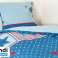 Lief! blue reversible duvet covers for boys with rocket print 140x220cm image 1