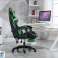 RACING PRO X Gamer stol med fodstøtte Grøn sort billede 2