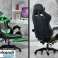 RACING PRO X Gamer stolica s osloncem za noge Zeleno crna slika 5