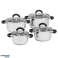 Stainless steel cookware set 8 pieces TOPFANN Nico Induction image 1