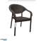 Polypropylen-Stühle für den geschäftlichen und privaten Gebrauch ab 14€ erhältlich in brauner und grauer Farbe Bild 4