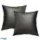 Cushion Cover Leather 45x45 cm Black ( Can be easily prepared according to desired dimensions ) image 1