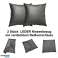 Cushion Cover Leather 45x45 cm Black ( Can be easily prepared according to desired dimensions ) image 2
