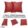 Cushion Cover Leather 45x45 cm RED ( Can be easily prepared according to desired dimensions ) image 2