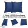 Cushion Cover Leather 45x45 cm BLUE ( Can be easily prepared according to the desired dimensions ) image 2