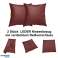 Cushion Cover Leather 45x45 cm WINE RED ( Can be easily prepared according to the desired dimensions ) image 2