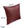 Cushion Cover Leather 45x45 cm WINE RED ( Can be easily prepared according to the desired dimensions ) image 3