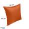 Povlak na polštář kožený 45x45 cm oranžový ( lze snadno připravit podle požadovaných rozměrů ) fotka 3