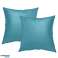 Cushion Cover Leather 45x45 cm Turquoise Blue ( Can be easily prepared according to desired dimensions ) image 1