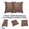 Cushion Cover Leather 45x45 cm BROWN ( Can be easily prepared according to desired dimensions ) image 2