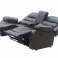 Happy Home Relax Sofa Set 3 Pieces with 5 relaxation functions brown image 1