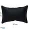 Neck pillow LEATHER Black Special Design 20x30 cm (COVER material filling only at extra cost) image 2