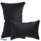 Jastuk za vrat KOŽNI crni poseban dizajn 20x30 cm (samo PREKRAVA materijal punjenje uz nadoplatu) slika 1
