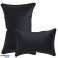 Neck Pillow LEATHER Black Special Design 20x30 cm (Kun COVER materiale fylling for en ekstra kostnad) bilde 1
