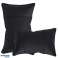 Neck Pillow LEATHER Black Special Design 20x30 cm ( Only COVER material filling for an extra charge ) image 1
