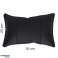 Neck Pillow LEATHER Black Special Design 20x30 cm ( Only COVER material filling for an extra charge ) image 2