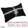 Neck Pillow LEATHER Black Special Design 20x30 cm ( Only COVER material filling for an extra charge ) image 4