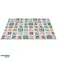 Divpusēji saliekamie putuplasta paklāji alfabēta dzīvnieki 180 x 200 cm attēls 1