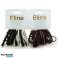 Elina hårbånd i brunt og svart 24 forskjellige tykkelser Fleksible hårbånd bilde 1