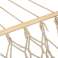 Brazilian boho garden hammock mesh fringes 200cm ecru 250kg image 5