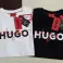 HUGO Dakaishi T-skjorte for menn laget av bomullsjersey med dobbel logo bilde 2