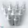 Plastic flessen 100 ml, gemaakt van HDPE, inclusief sprayer en deksel, kleur wit, voor wederverkopers, klantretouren foto 1
