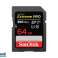 SDXC КАРТА SanDisk Extreme PRO UHS-II V90 300MB / s 64GB SDSDXDK-064G-GN4IN картина 4