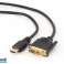CableXpert 0,5m - HDMI - DVI - Erkek - Erkek - Altın CC-HDMI-DVI-0,5M fotoğraf 1