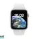 Apple Watch SE GPS + matkapuhelinverkko 44mm hopea Alu valkoinen urheiluranneke MNQ23FD/A kuva 2