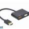 CableXpert HDMI para HDMI fêmea + cabo adaptador de áudio, A-HDMIM-HDMIFVGAF-01 foto 3