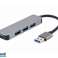 Gembird N- 4-port USB hub 1 x 3.1 UHB-U3P1U2P3-01 image 3