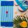Лиф! синие пляжные полотенца Stoer 70x140см изображение 3