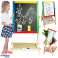 MAGNETIC DRY-ERASE CHALKBOARD DOUBLE-SIDED FOR CHILDREN image 1