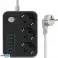 EXTENSION CORD POWER STRIP WITH GROUNDING 3 USB POWER CABLE image 2
