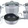 12 Piece Stainless Steel Cookware Set - Ergonomic Handles image 1