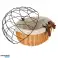 Wicker bicycle basket with metal grille carrier for cat dog image 5