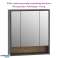 ELEPSO Loft omarica z ogledali v sodobnem industrijskem videzu 72 x 16 x 65,8 cm - v celoti sestavljena fotografija 3