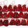 20 uppsättningar med 24 adventskalenderpåsar för fyllning av sammet röd jul, återstående lager Köp grossistvaror bild 2