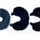 122 Stk. Berlinsel Nackenkissen aus Polarfleece mit Reißverschluss schwarz/dunkelblau, Großhandel Restposten kaufen Bild 1