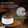 Volcano Flame Aroma Diffuser, Elektrische Vlam Aroma Diffuser 560ML Volcano Flame Mode Functie Timer/Lichtverandering/Afstandsbediening met EU-stekker - Wit/c foto 5