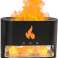 Kamin Flammenkristall Salz Aromatherapie Diffusor, Diffusor für ätherische Öle 250mL, Flammenaroma Luftbefeuchter Diffusor, Himalaya-Salzlampe, ätherisches Öl Bild 2