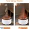 Volcano Flame Aroma Diffuser, Elektrische Vlam Aroma Diffuser 560ML Volcano Flame Mode Functie Timer/Lichtverandering/Afstandsbediening met EU-stekker - Wit/c foto 4