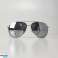 "TopTen" aviatorių akiniai nuo saulės su krištolo akmenimis lęšiuose SG14030SIL nuotrauka 1