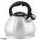 Stainless Steel Kettle with Whistle 3L Induction Silver BENO Black Handle image 2