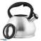 Stainless Steel Kettle with Whistle 3L Induction Silver BENO Black Handle image 3