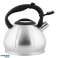 Stainless Steel Kettle with Whistle 3L Induction Silver BENO Black Handle image 4