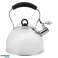 Stainless Steel Kettle With Whistle 2.5L Induction Silver Soprano image 1